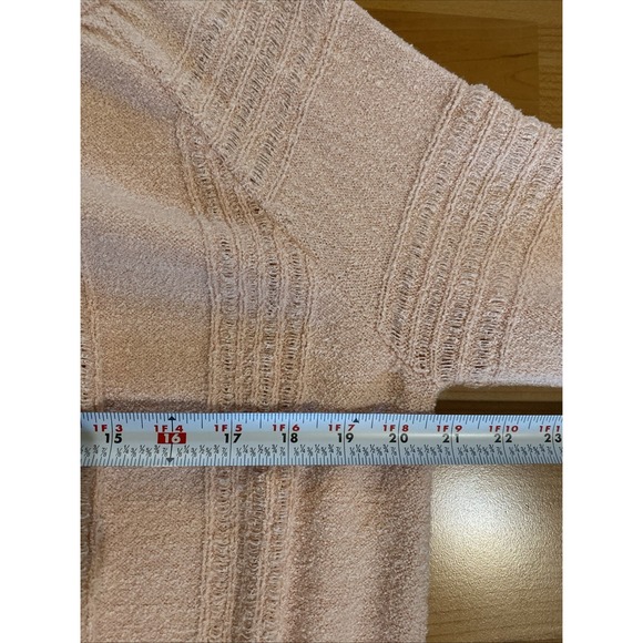 Meadow Rue Anthropologie Pale Pink Boucle Jumper Pullover Sweater Size Small - Picture 10 of 13